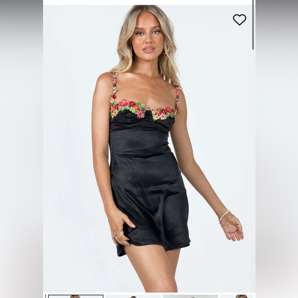 Floral Lined Mini Dress